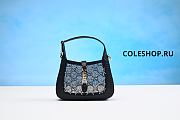 CUCCI JACKIE 1961 GG CRYSTAL MINI BAG BLACK PURPLE - 1