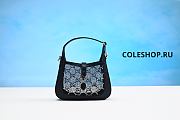 CUCCI JACKIE 1961 GG CRYSTAL MINI BAG BLACK PURPLE - 4