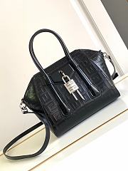 Givenchy Antigona Lock Bag in Box Leather Black - 5