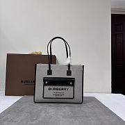 Burberry Freya Tote Bag Grey 33.12.526CM - 1