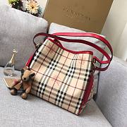 Burberry Tote Bag Red 27.17.26CM - 5