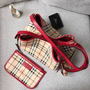 Burberry Tote Bag Red 27.17.26CM - 4