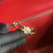 GG Equestrian Inspired Shoulder Bag Red SIZE 21x20x7CMS - 5