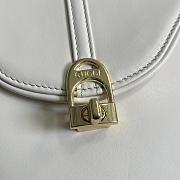 GG Equestrian Inspired Shoulder Bag White SIZE 21x20x7CMS - 2