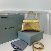 Balenciaga Hourglass Crocodile Gold SIZE 23X15X10CM - 4