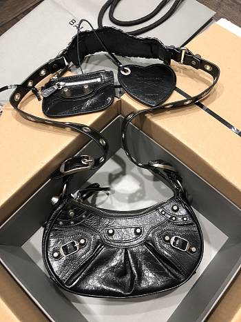 Balenciaga LE Cagole XS Shoulder Bag Black 26x16x6.5cm