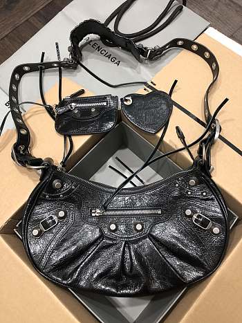 Balenciaga LE Cagole XS Shoulder Bag Black 33X16X8.4cm