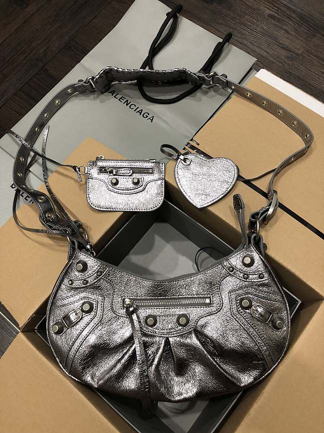 Balenciaga LE Cagole XS Shoulder Bag Dark Grey 33X16X8.4cm - 1