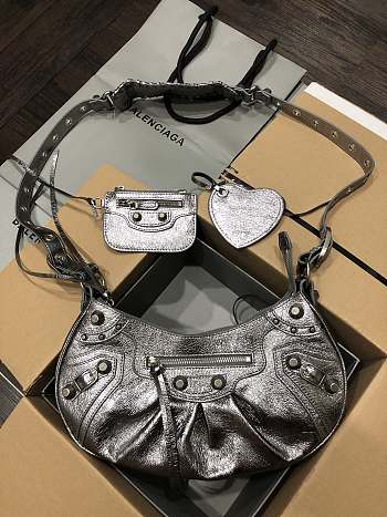 Balenciaga LE Cagole XS Shoulder Bag Dark Grey 33X16X8.4cm