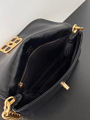 Balenciaga Soft Flap Bag In Black Gold SIZE 23.5X24.8X3CM - 2
