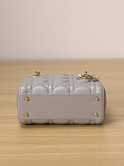 Dior Lady Bag Coffee Size17x15x7cm - 2