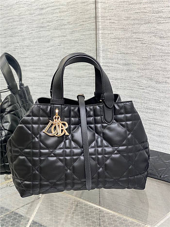 Medium Dior Toujours Bag Black 21.5cm