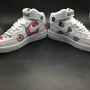 Nike Air Force 1 Mid Supreme NBA White AQ8017-100 - 5