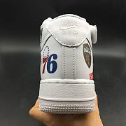 Nike Air Force 1 Mid Supreme NBA White AQ8017-100 - 4