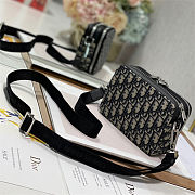 Dior Bag Pouch with Strap Beige and Black 17cm - 2