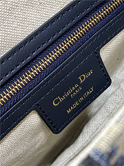 Dior Saddle Bag Blue Dior Oblique Jacquard 25.5cm - 5