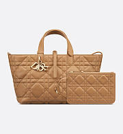 Medium Dior Toujours Bag Medium Tan Macrocannage Calfskin size 28 cm - 5