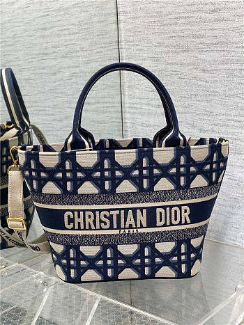 Dior Hat Basket Bag Blue and Gold Dior Hat Basket Bag Blue and Gold