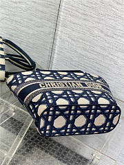 Dior Hat Basket Bag Blue and Gold Dior Hat Basket Bag Blue and Gold - 2