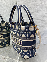Dior Hat Basket Bag Blue and Gold Dior Hat Basket Bag Blue and Gold - 3