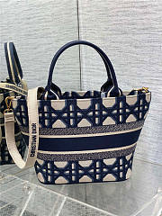 Dior Hat Basket Bag Blue and Gold Dior Hat Basket Bag Blue and Gold - 6