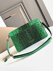 BVLGARI REVERSE FOREVER EAST-WEST GREEN 22X15X4.5CM - 2