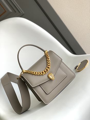BVLGARI REVERSE FOREVER MAXI CHAIN GREY 25X17X8CM