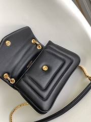 BVLGARI REVERSE FOREVER SHOULDER BAG BLACK 22.5X15X7CM - 4