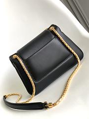 BVLGARI REVERSE FOREVER SHOULDER BAG BLACK 22.5X15X7CM - 2