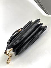 BVLGARI REVERSE FOREVER SHOULDER BAG BLACK 22.5X15X7CM - 3