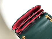 BVLGARI REVERSE FOREVER SHOULDER BAG GREEN 22.5X15X7CM - 6