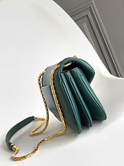 BVLGARI REVERSE FOREVER SHOULDER BAG GREEN 22.5X15X7CM - 3