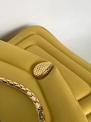 BVLGARI REVERSE FOREVER SHOULDER BAG YELLOW 22.5X15X7CM - 6
