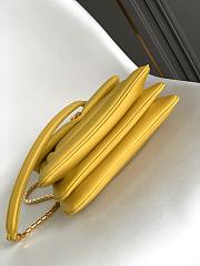 BVLGARI REVERSE FOREVER SHOULDER BAG YELLOW 22.5X15X7CM - 4