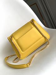 BVLGARI REVERSE FOREVER SHOULDER BAG YELLOW 22.5X15X7CM - 3
