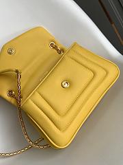 BVLGARI REVERSE FOREVER SHOULDER BAG YELLOW 22.5X15X7CM - 2