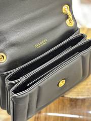 BVLGARI REVERSE MICRO TOP HANDLE BAG BLACK 22.5X15X7CM - 6