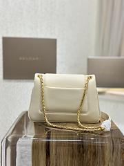 BVLGARI REVERSE MICRO TOP HANDLE BAG CREAM 22.5X15X7CM - 4