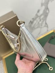 BVLGARI SERPENTI BAIA SHOULDER BAG SILVER 27.5X18X3.5CM - 4