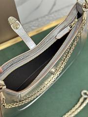 BVLGARI SERPENTI BAIA SHOULDER BAG SILVER 27.5X18X3.5CM - 3