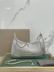 BVLGARI SERPENTI BAIA SHOULDER BAG SILVER 27.5X18X3.5CM - 2