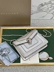 BVLGARI SERPENTI FOREVER TOP HANDEL SILVER 20X16X9CM - 3