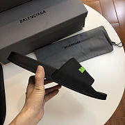 Balenciaga Pool Slide Sandal Black Green - 3