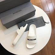 Balenciaga Pool Slide Sandal White Black - 4