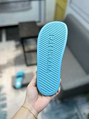 Balenciaga Pool Slide Sandal In Blue Sky - 3