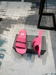 Balenciaga Pool Slide Sandal In Fluo Pink - 4