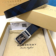 Burberry Knight Belt Black Silver - 2