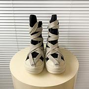 Rick Owens DRKSHDW Hexa High Black Pearl Milk Fat Lace - 6