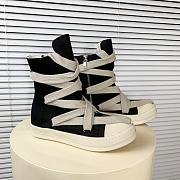Rick Owens DRKSHDW Hexa High Black Pearl Milk Fat Lace - 4