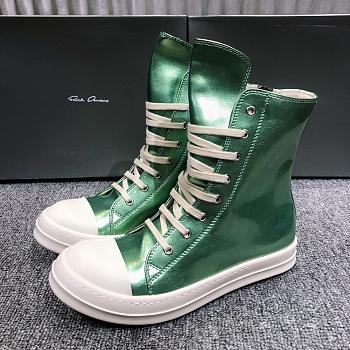 Rick Owens DRKSHDW High Top Green Metallic